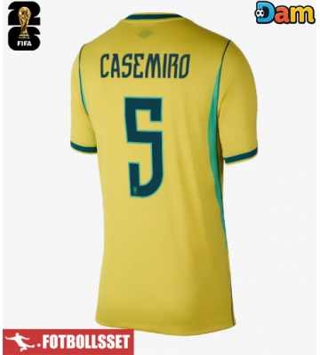 Brasilien Casemiro #5 Hemmatröja Dam VM 2026 Kortärmad